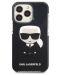 Калъф Karl Lagerfeld - Ikonik Karl, iPhone 13 Pro, черен - 1t